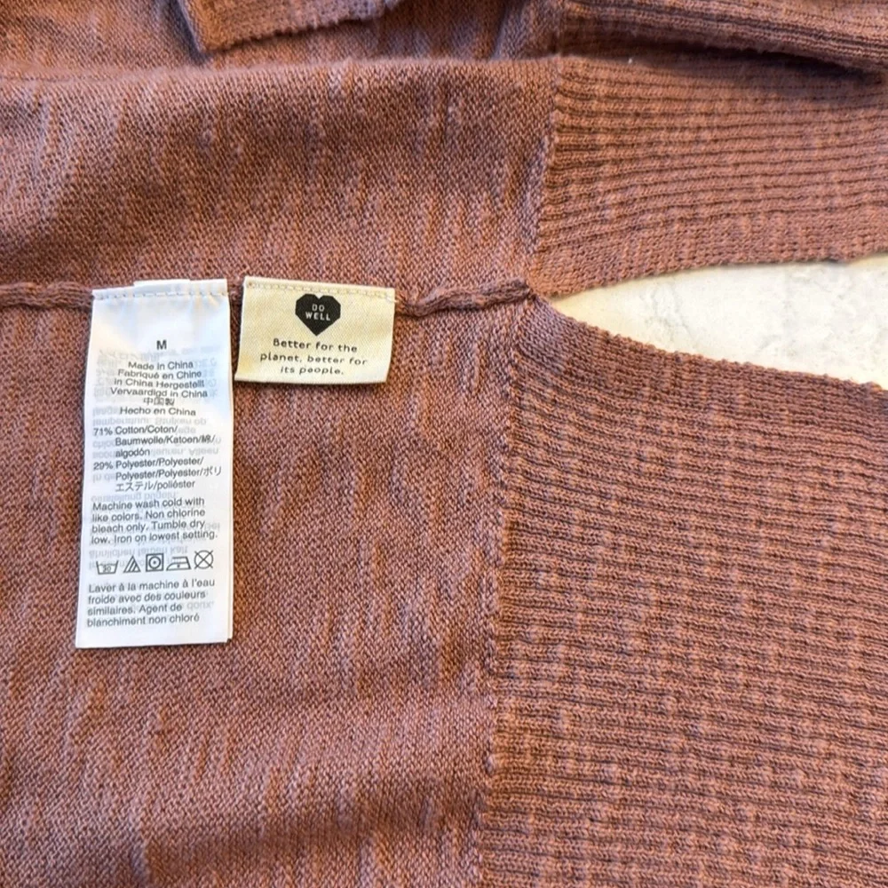 Women's Pink Cardigan Sweater - Picture 4 of 4